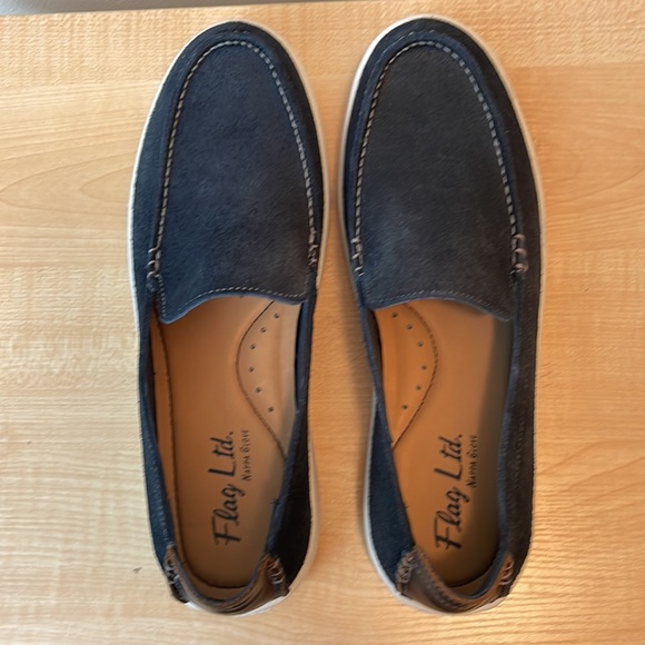 Flag Ltd. Shoes Flag Ltd Leather Blue Boardwalk Nappa Glove Lining